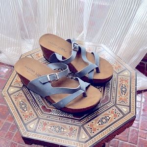 Marina Luna comfort slip on wedge.